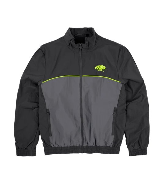 TEAM SYNA PIPE TRACK JACKET BLACK GREY